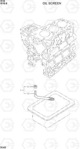 9140 OIL SCREEN R16-9, Hyundai