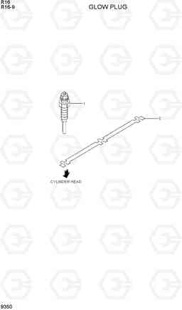 9350 GLOW PLUG R16-9, Hyundai