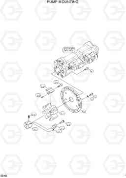 2010 PUMP MOUNTING R160LC-3, Hyundai