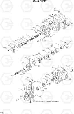 2020 MAIN PUMP R160LC-3, Hyundai