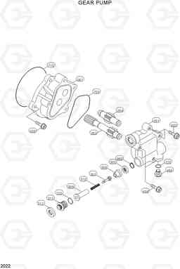 2022 GEAR PUMP R160LC-3, Hyundai