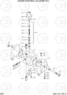 2045 DOZER CONTROL VALVE(#0125-) R160LC-3, Hyundai