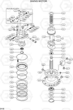 2110 SWING MOTOR R160LC-3, Hyundai