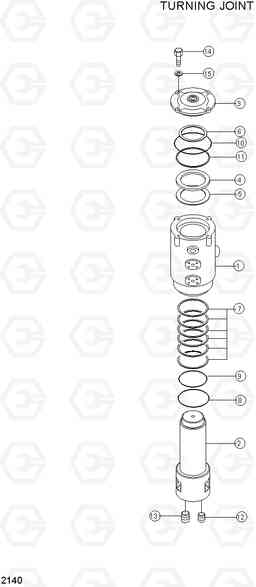 2140 TURNING JOINT R160LC-3, Hyundai