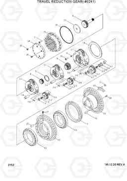 2152 TRAVEL REDUCTION GEAR(-#0241) R160LC-3, Hyundai