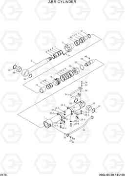 2170 ARM CYLINDER R160LC-3, Hyundai