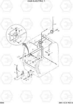 3030 CAB ELECTRIC 1 R160LC-3, Hyundai