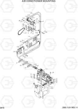 3070 AIR CONDITIONER MOUNTING R160LC-3, Hyundai