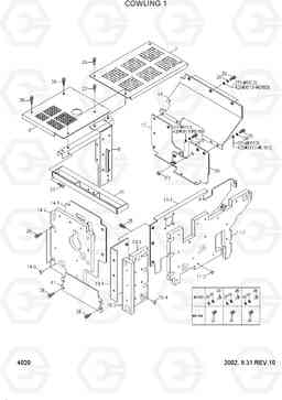 4020 COWLING 1 R160LC-3, Hyundai