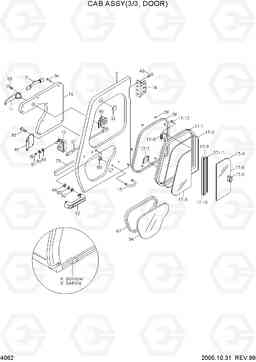 4062 CAB ASSY(3/3, DOOR) R160LC-3, Hyundai