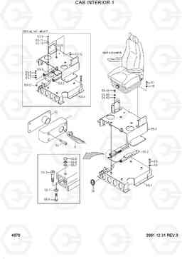 4070 CAB INTERIOR 1 R160LC-3, Hyundai