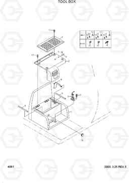 4081 TOOL BOX R160LC-3, Hyundai