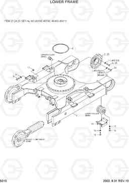 5010 LOWER FRAME R160LC-3, Hyundai