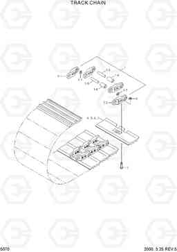 5070 TRACK CHAIN R160LC-3, Hyundai