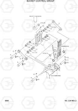 6040 BUCKET CONTROL GROUP R160LC-3, Hyundai