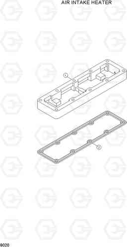 8020 AIR INTAKE HEATER R160LC-3, Hyundai