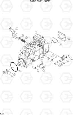 8220 BASE FUEL PUMP R160LC-3, Hyundai