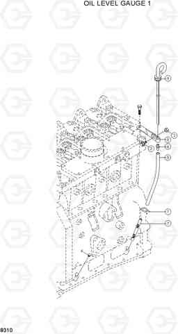 8310 OIL LEVEL GAUGE 1 R160LC-3, Hyundai