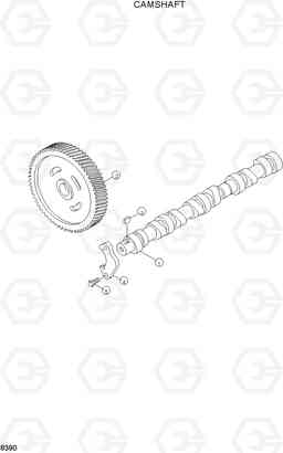 8390 CAMSHAFT R160LC-3, Hyundai