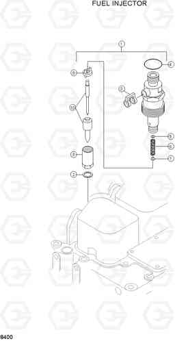 8400 FUEL INJECTOR R160LC-3, Hyundai