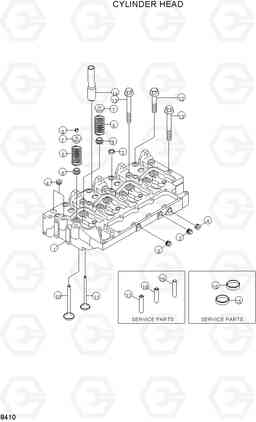8410 CYLINDER HEAD R160LC-3, Hyundai