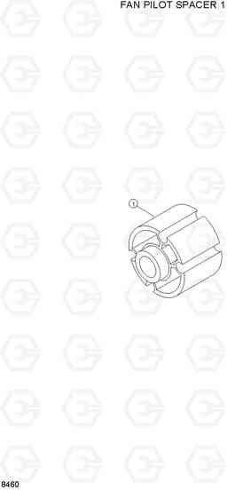 8460 FAN PILOT SPACER 1 R160LC-3, Hyundai