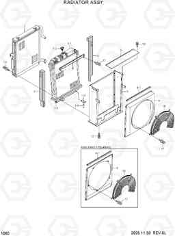 1060 RADIATOR ASSY R160LC-7, Hyundai