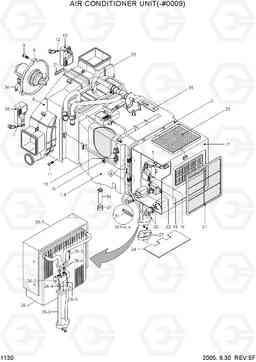 1130 AIR CONDITIONER UNIT(-#0009) R160LC-7, Hyundai