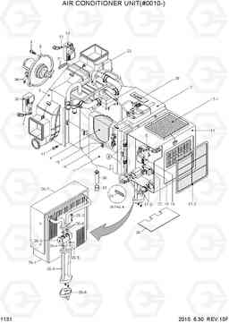 1131 AIR CONDITIONER UNIT(#0010-) R160LC-7, Hyundai