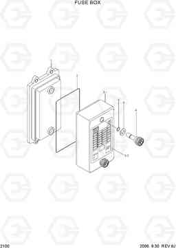 2100 FUSE BOX R160LC-7, Hyundai