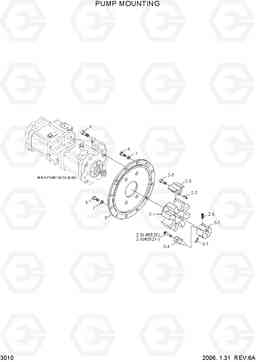 3010 PUMP MOUNTING R160LC-7, Hyundai