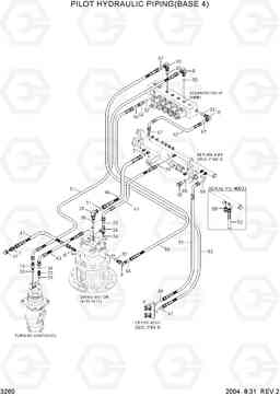 3260 PILOT HYD PIPING(BASE 4) R160LC-7, Hyundai