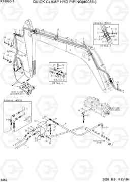 3450 QUICK CLAMP HYD PIPING(#0088-) R160LC-7, Hyundai