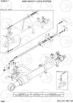 3550 ARM SAFETY LOCK SYSTEM R160LC-7, Hyundai