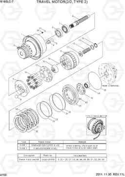 4155 TRAVEL MOTOR(2/2, TYPE 2) R160LC-7, Hyundai