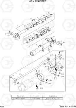 4200 ARM CYLINDER R160LC-7, Hyundai