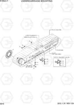 5010 UNDERCARRIAGE MOUNTING R160LC-7, Hyundai