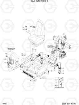 6080 CAB INTERIOR 1 R160LC-7, Hyundai