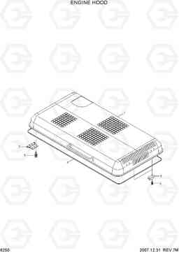 6250 ENGINE HOOD R160LC-7, Hyundai