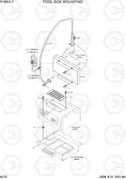6270 TOOL BOX MOUNTING R160LC-7, Hyundai