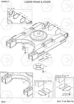 6410 LOWER FRAME & COVER R160LC-7, Hyundai