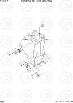 7320 BUCKET(0.39M3 SAE HEAPED) R160LC-7, Hyundai