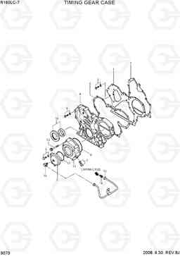 9070 TIMING GEAR CASE R160LC-7, Hyundai