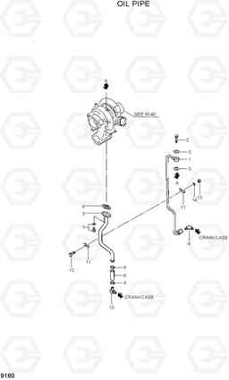 9160 OIL PIPE R160LC-7, Hyundai