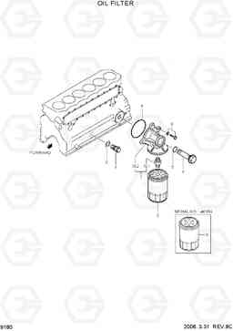 9180 OIL FILTER R160LC-7, Hyundai