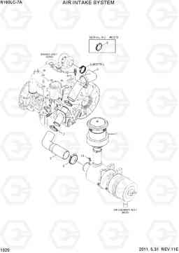 1020 AIR INTAKE SYSTEM R160LC-7A, Hyundai