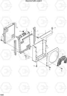 1050 RADIATOR ASSY R160LC-7A, Hyundai