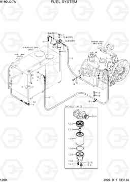 1060 FUEL SYSTEM R160LC-7A, Hyundai