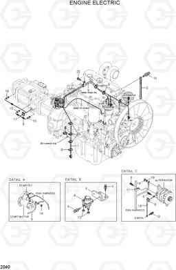 2040 ENGINE ELECTRIC R160LC-7A, Hyundai