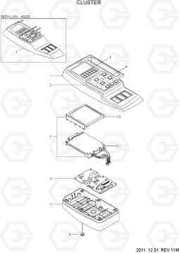 2071 CLUSTER R160LC-7A, Hyundai